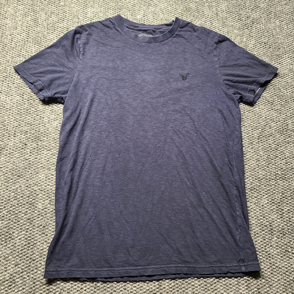 Y2K American Eagle AE Legend Mens Navy Blue Athletic Fit Short Sleeve T-Shirt M